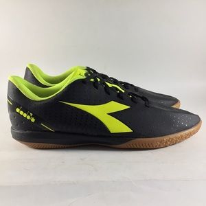 Diadora Pichichi 5 mens indoor soccer shoes sneakers black size 9.5 90248